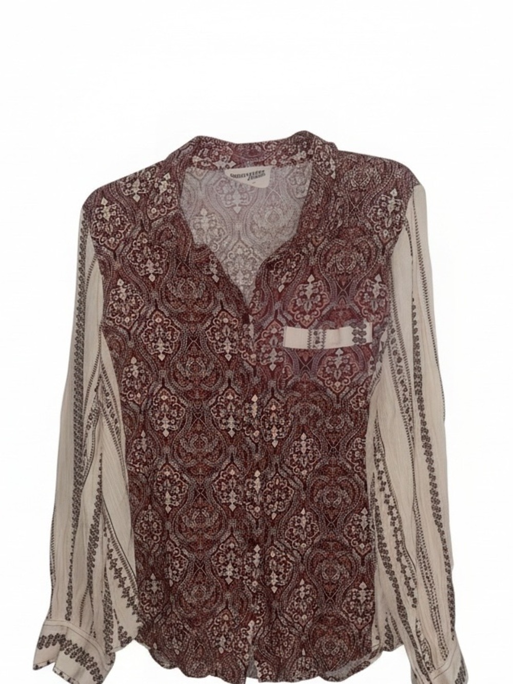 Savanna Jane boho-style long-sleeve button-down